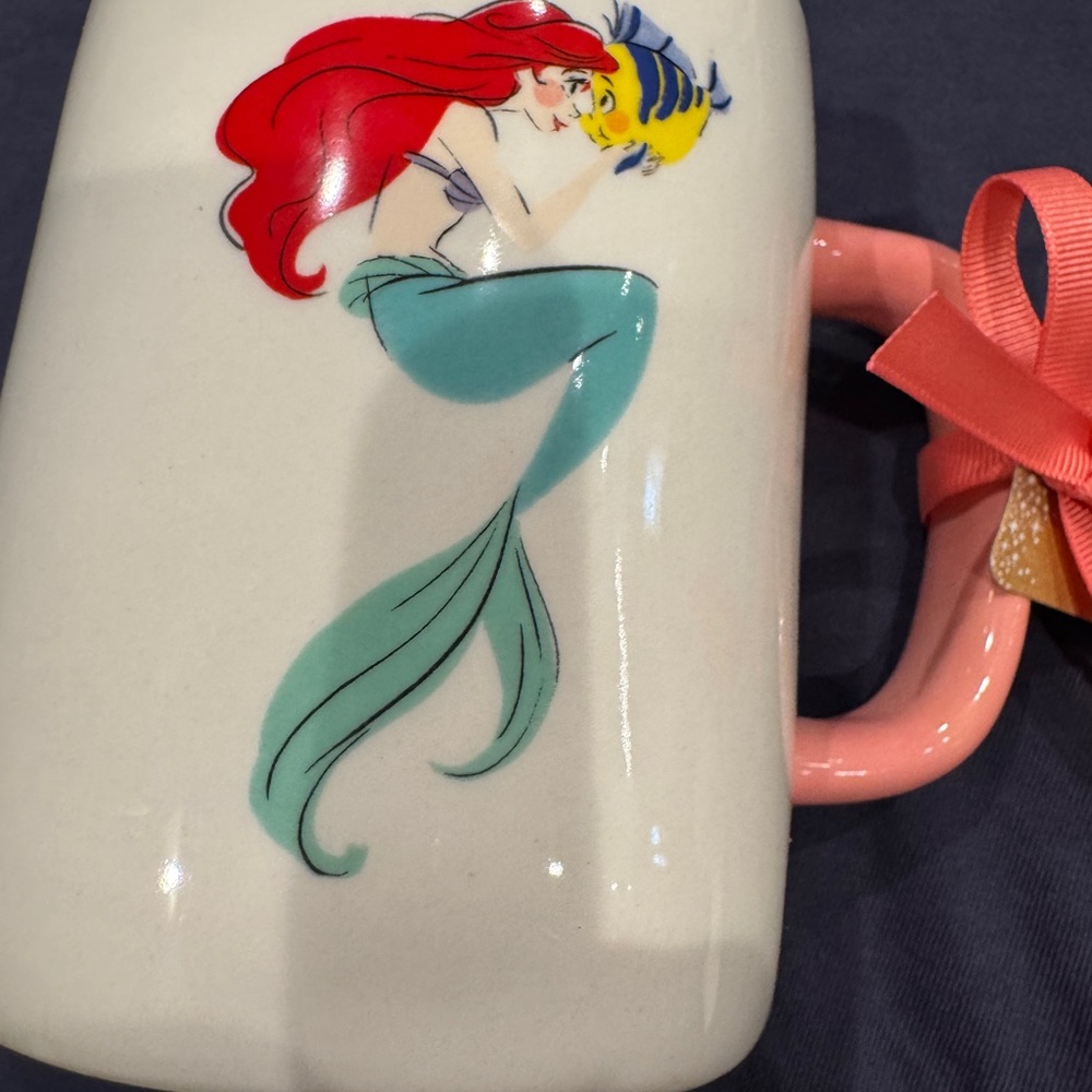 Disney Ariel Mug with Pink Handle